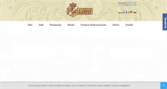 Desktop Screenshot of lord-hotel.pl